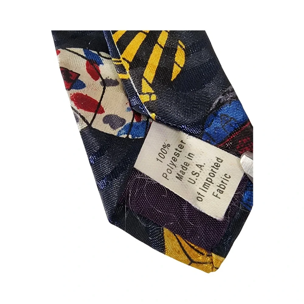 Home Improvement Tim's Work Hard Hat Tie‎ Navy Polyester Men's Necktie